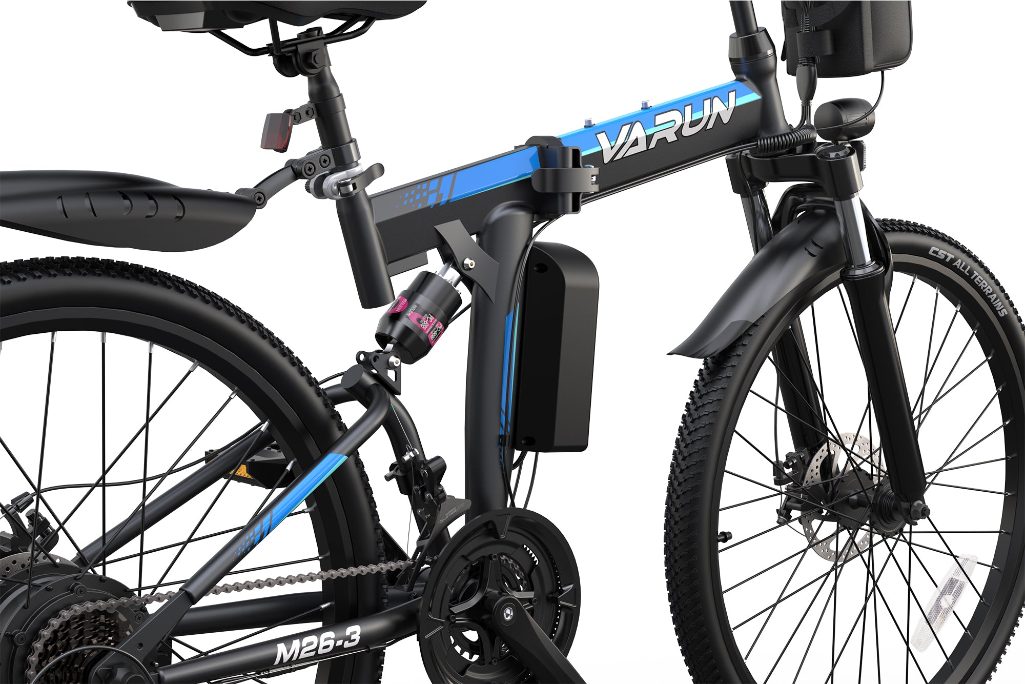 VARUN_M26-3_Folding_Ebike_usvarunebikecom_BlackAndBlue_009