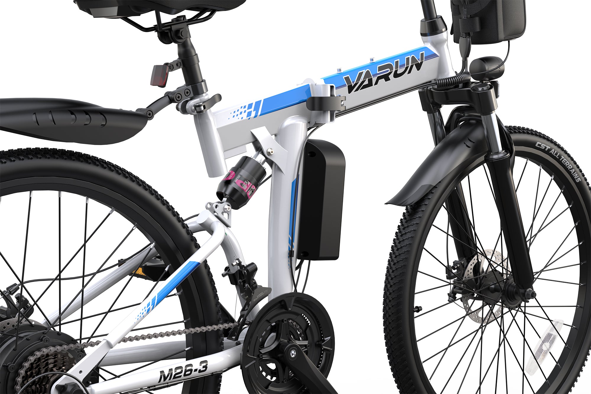VARUN_M26-3_Folding_Ebike_usvarunebikecom_WhiteAndBlue_009