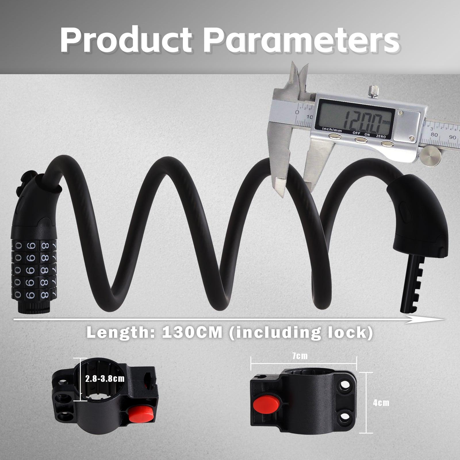 Frosted EBike Combination Lock - us.varunebike.com - SMPJ_CS0_001_B_US -