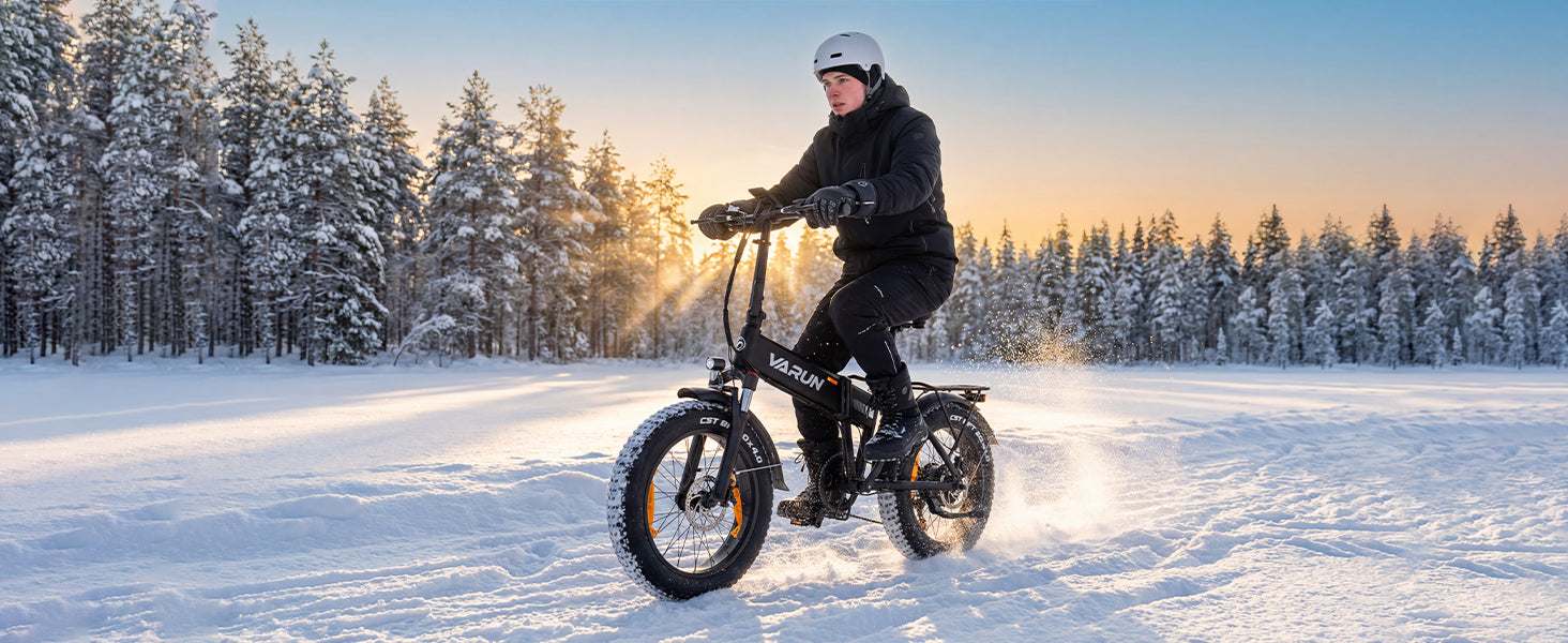 Varun S20-1 20” Fat Tire Electric Bike for Adults – Foldable & All-Terrain