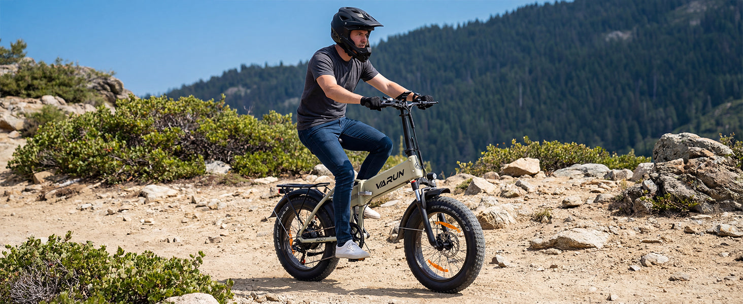 Varun S20-1 20” Fat Tire Electric Bike for Adults – Foldable & All-Terrain