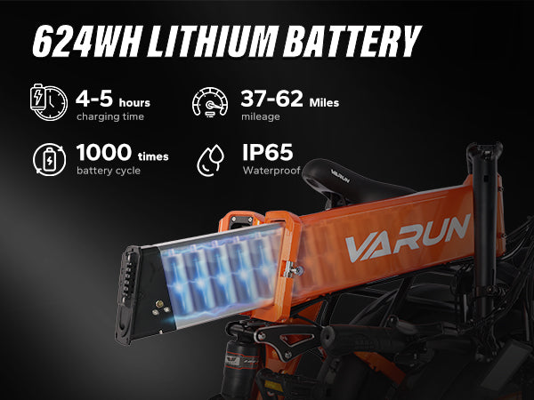 High-Capacity 624Wh Lithium Battery