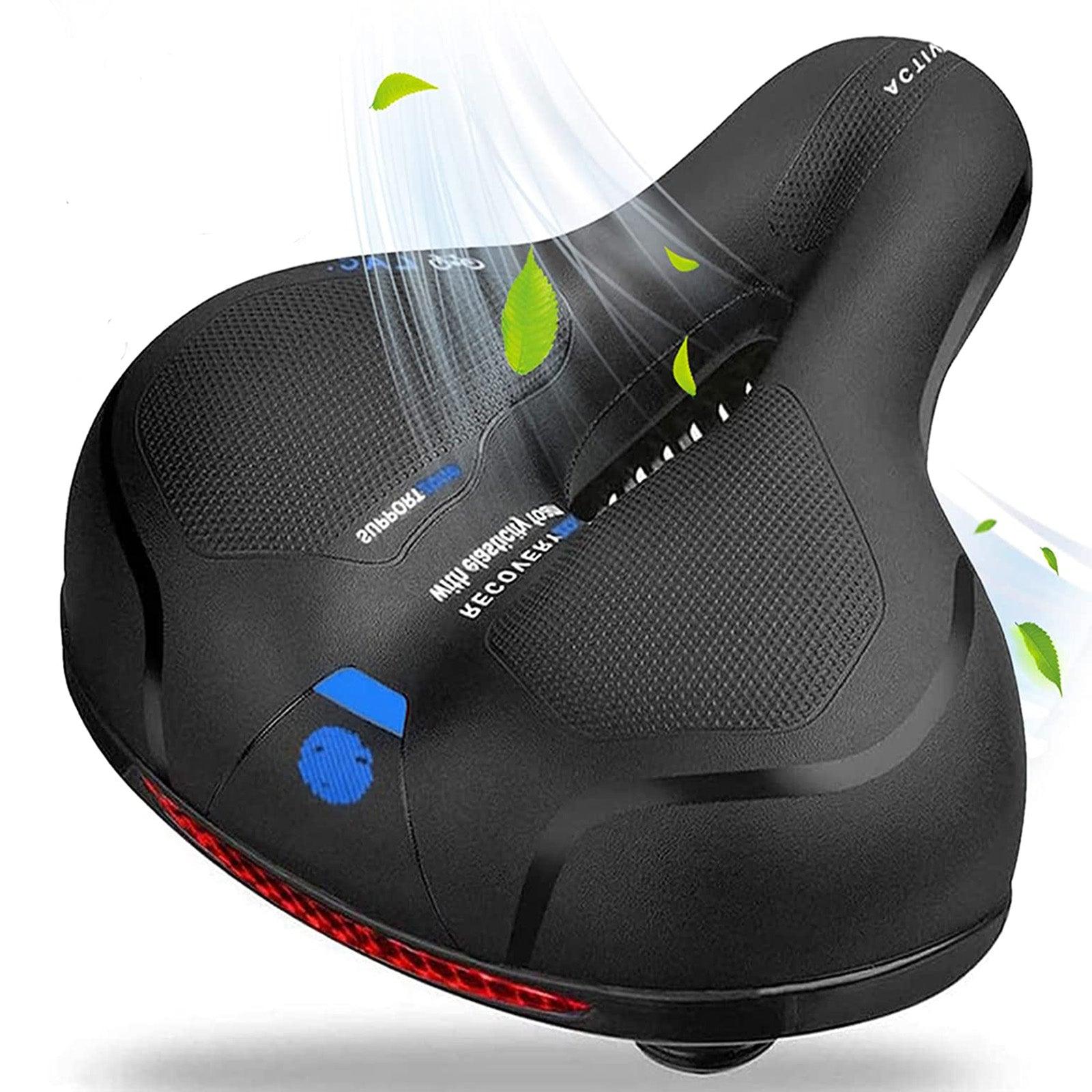 Black and Blue Electric Bike Saddle Black and Blue Electric Bike Saddle